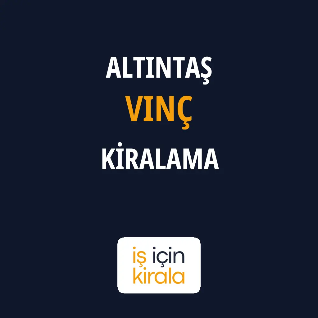 Altıntaş Vinç Kiralama Firmaları