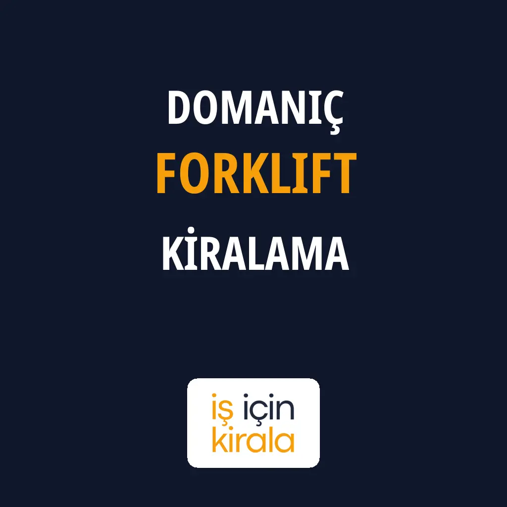 Domaniç Forklift Kiralama Firmaları