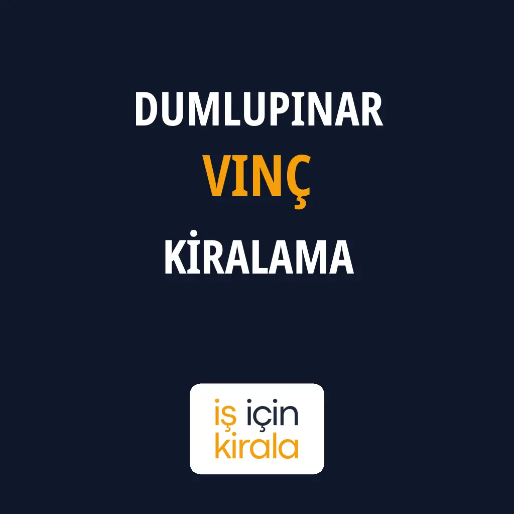Dumlupınar Vinç Kiralama Firmaları