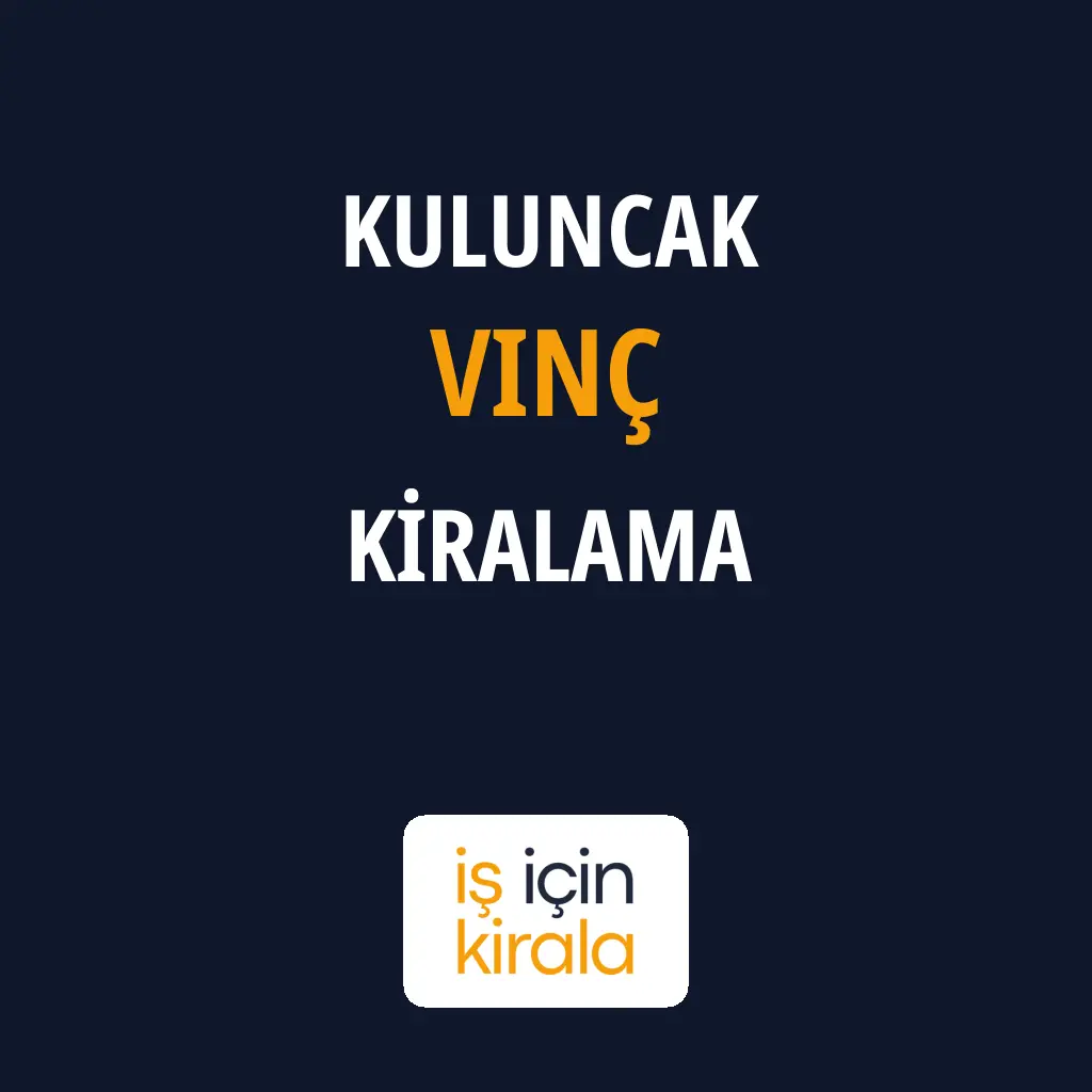 Kuluncak Vinç Kiralama Firmaları