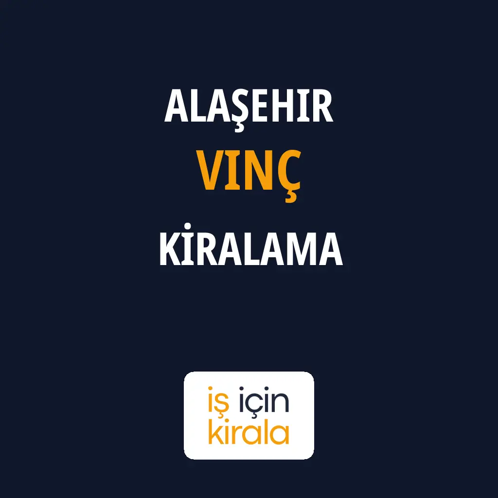 Alaşehir Vinç Kiralama Firmaları