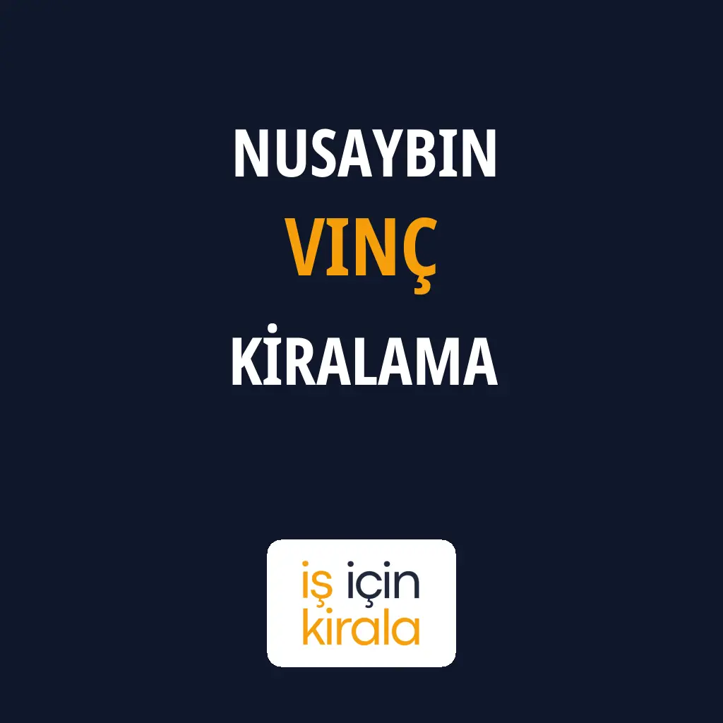 Nusaybin Vinç Kiralama Firmaları