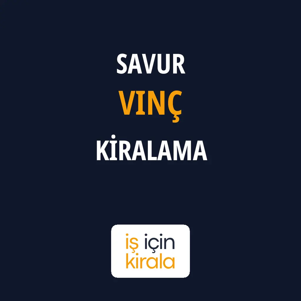 Savur Vinç Kiralama Firmaları