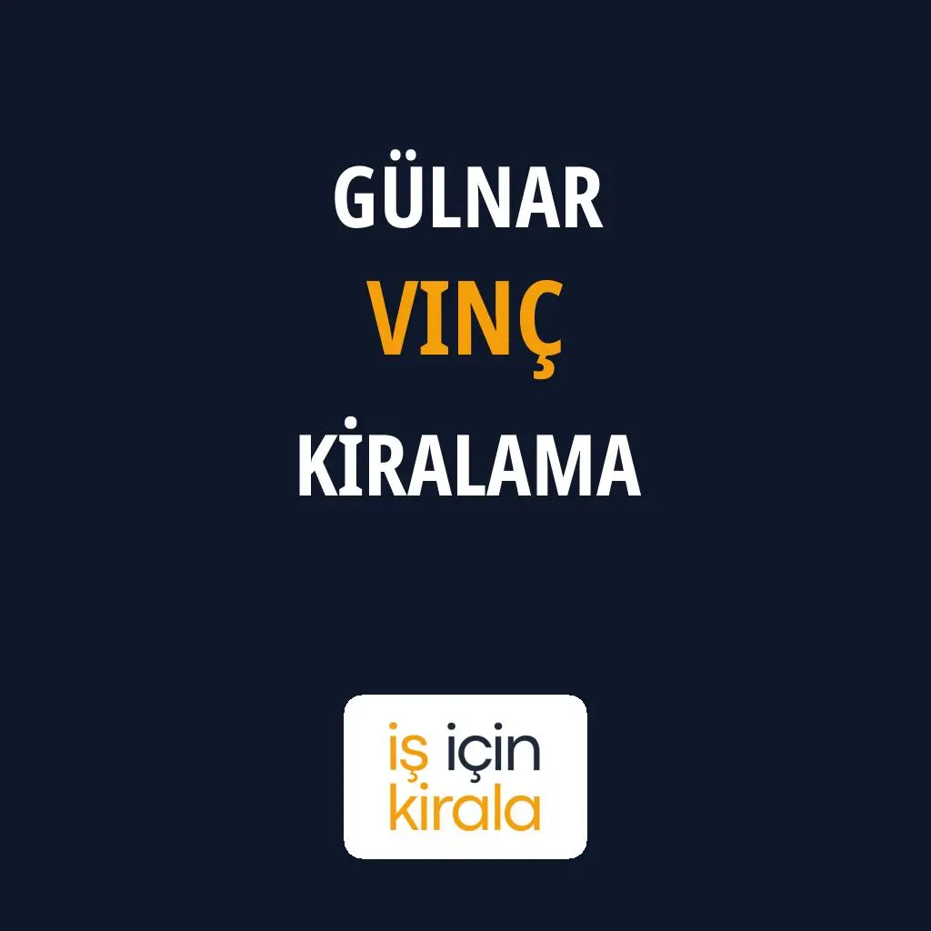 Gülnar Vinç Kiralama Firmaları