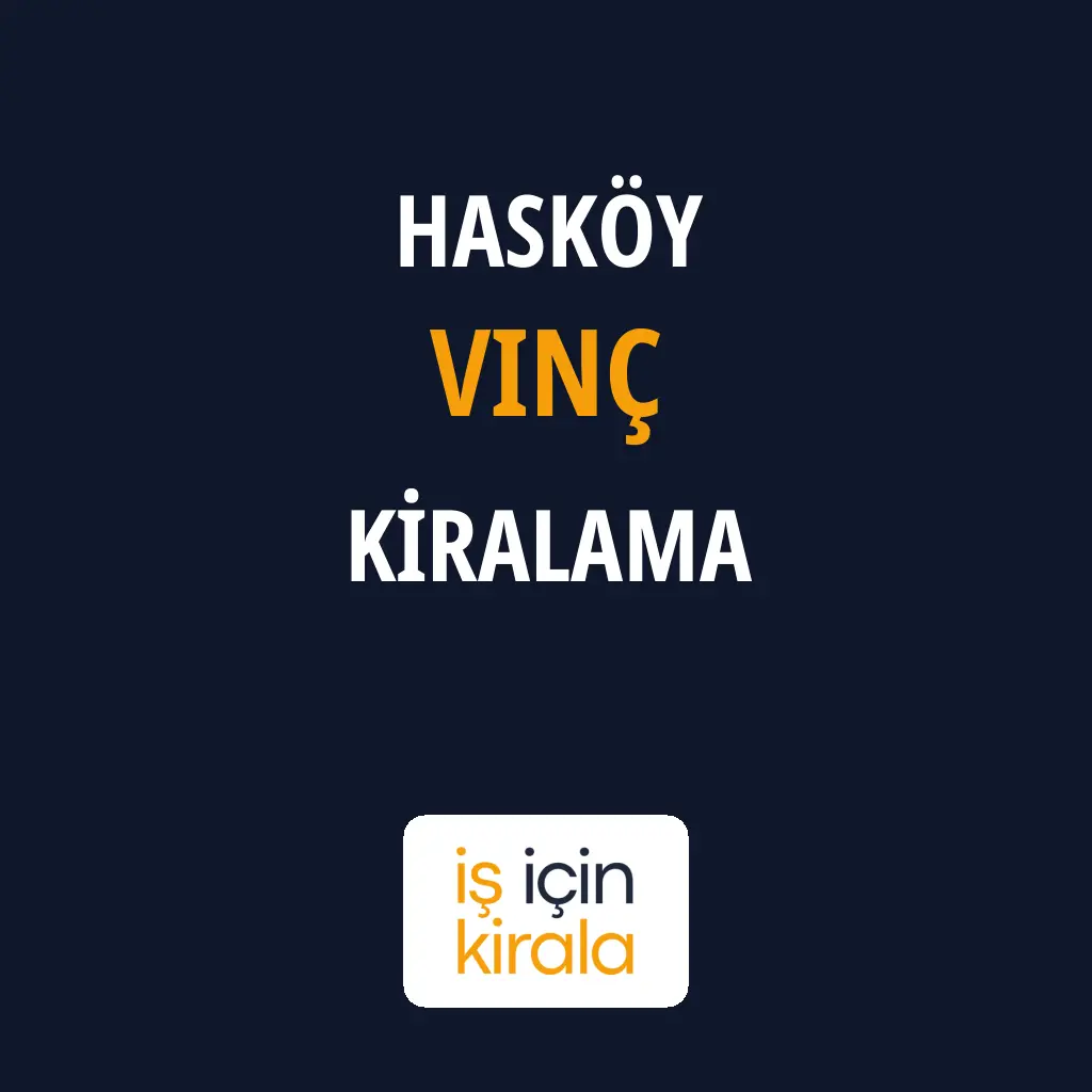Hasköy Vinç Kiralama Firmaları