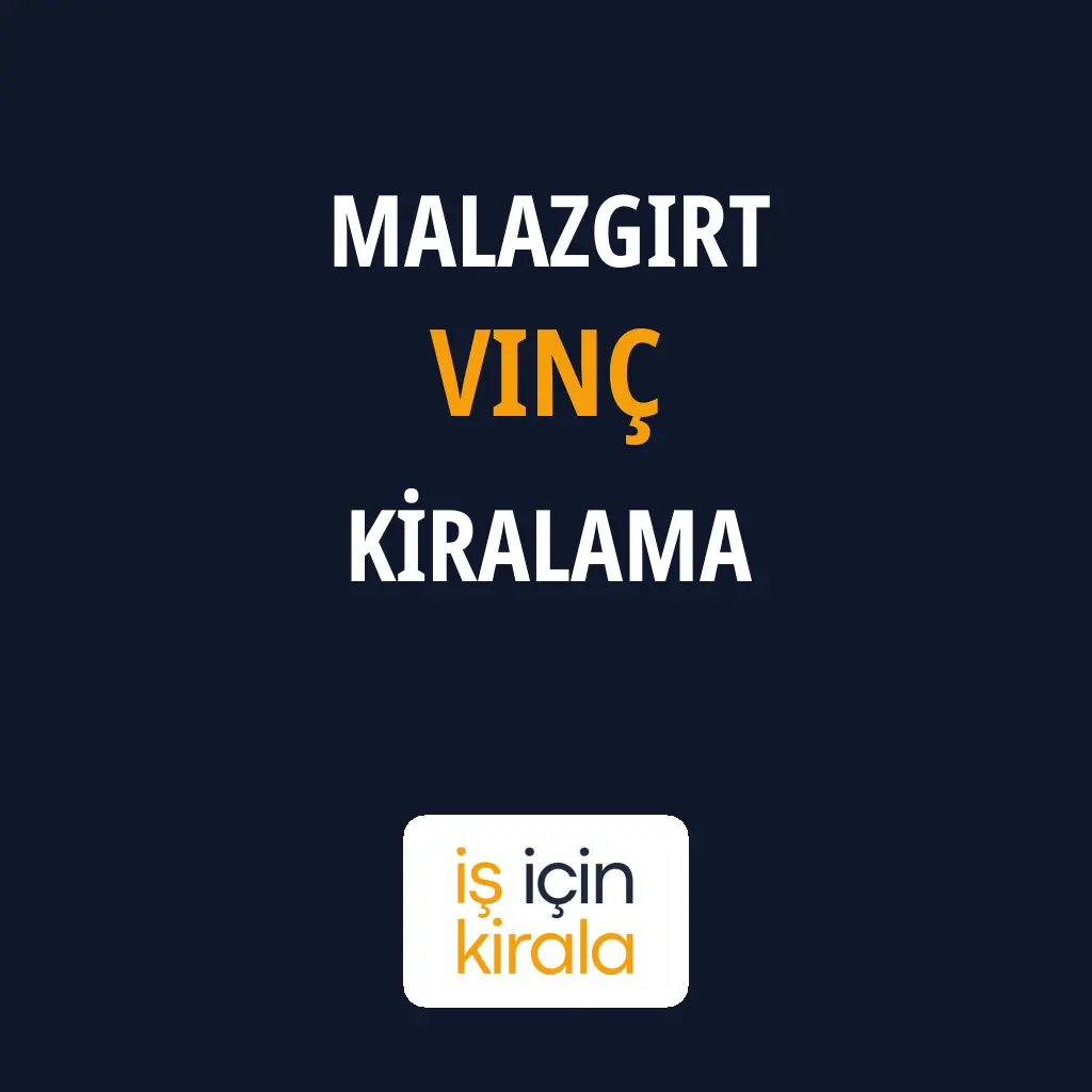Malazgirt Vinç Kiralama Firmaları