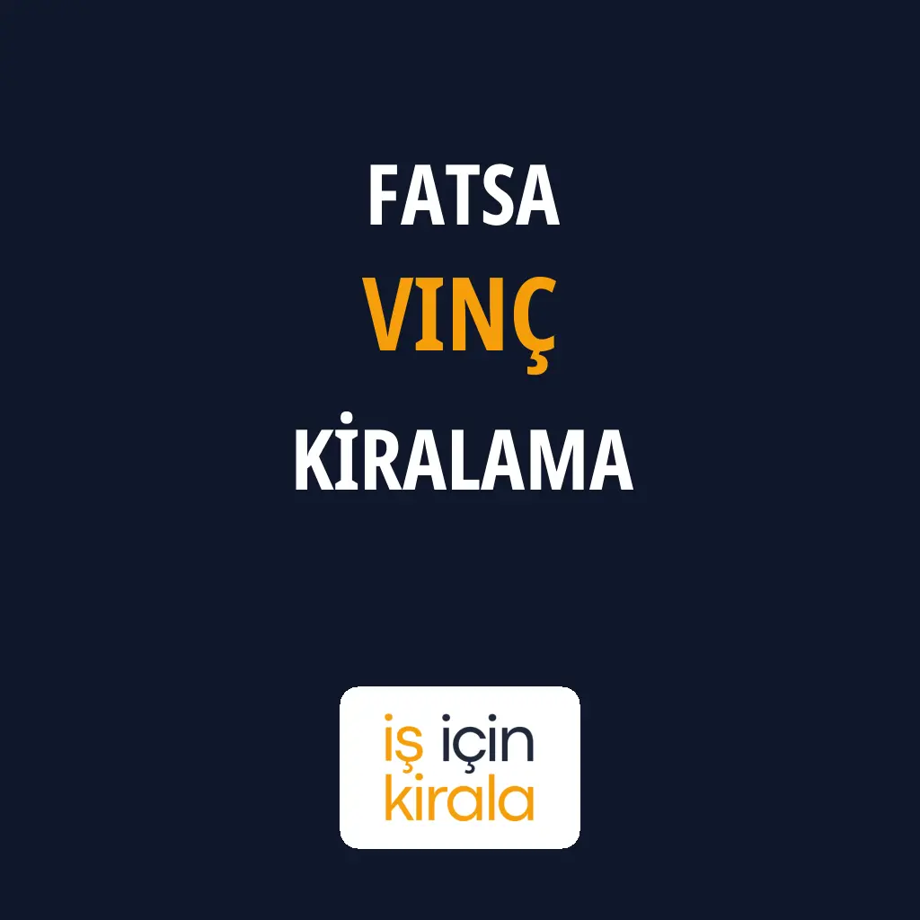 Fatsa Vinç Kiralama Firmaları