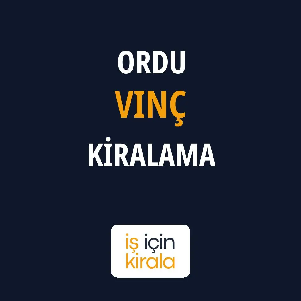 Ordu Vinç Kiralama Firmaları