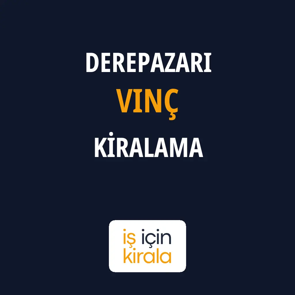 Derepazarı Vinç Kiralama Firmaları