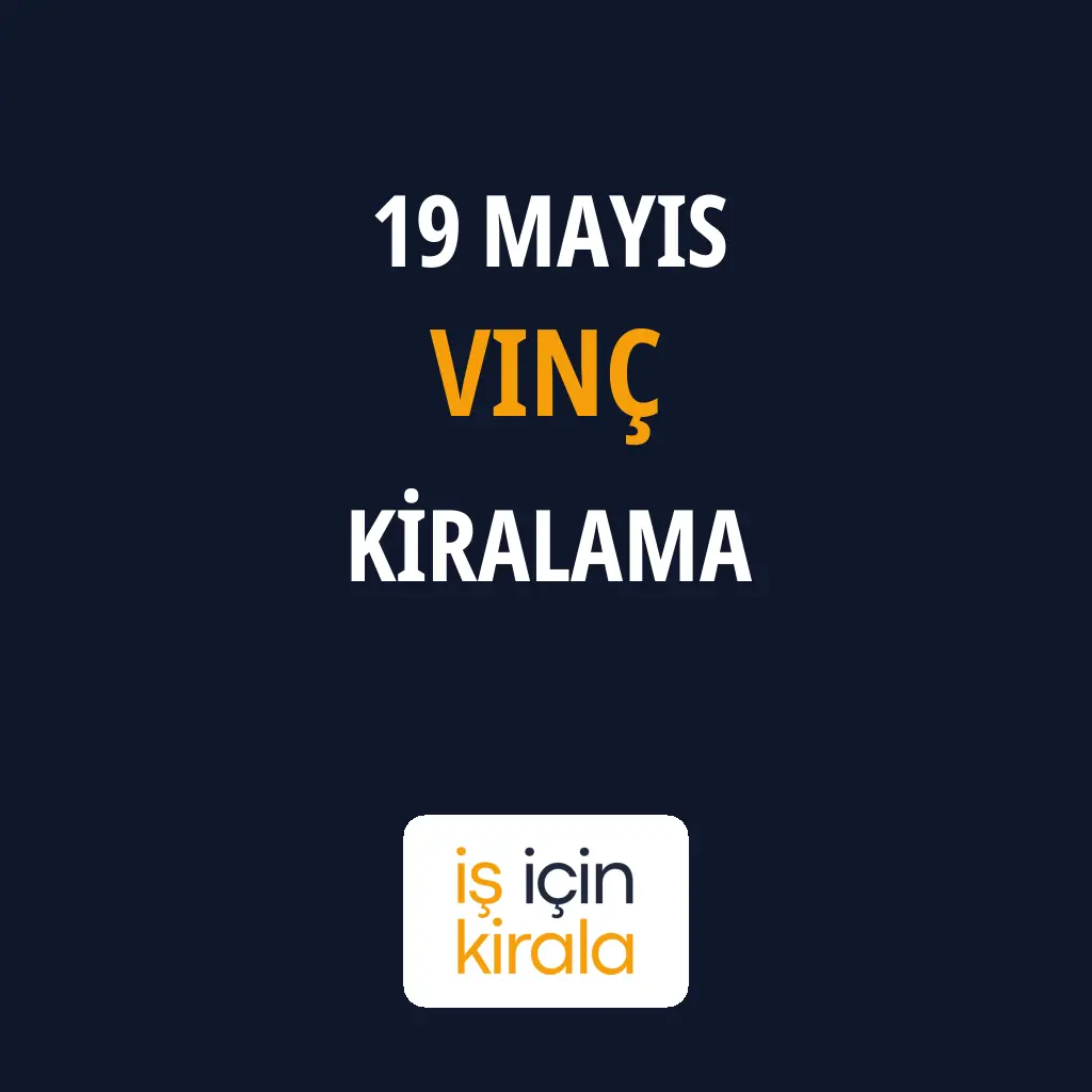 19 Mayıs Vinç Kiralama Firmaları