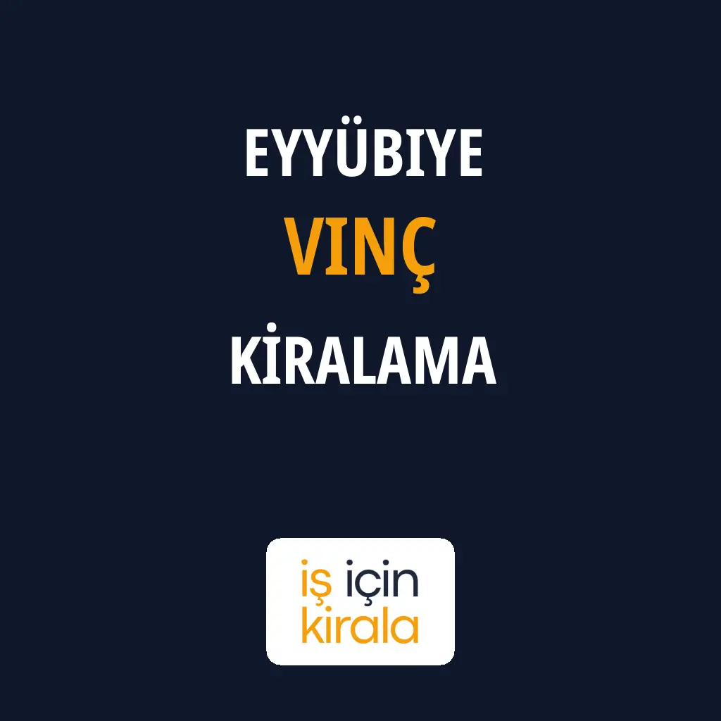 Eyyübiye Vinç Kiralama Firmaları