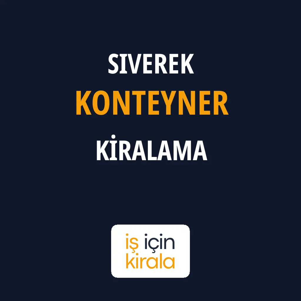 Siverek Konteyner Kiralama Firmaları