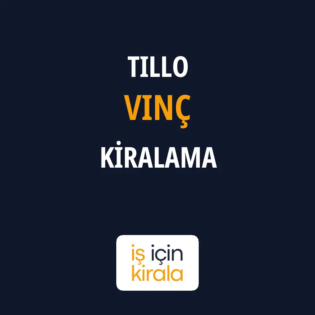 Tillo Vinç Kiralama Firmaları