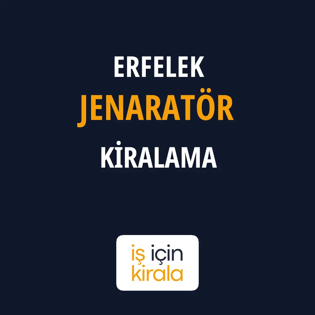 Erfelek Jenaratör Kiralama Firmaları