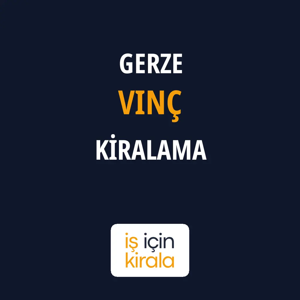 Gerze Vinç Kiralama Firmaları