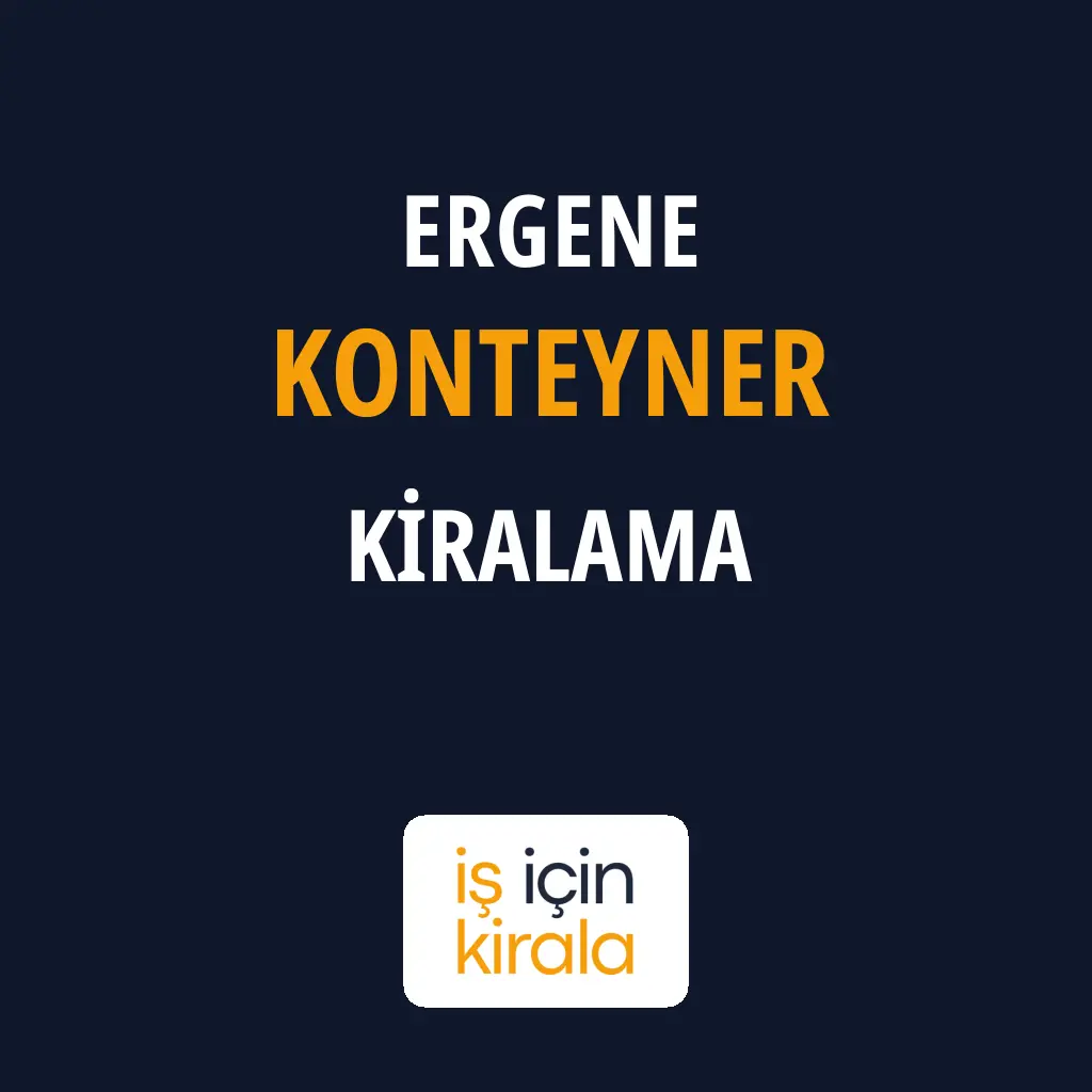 Ergene Konteyner Kiralama Firmaları