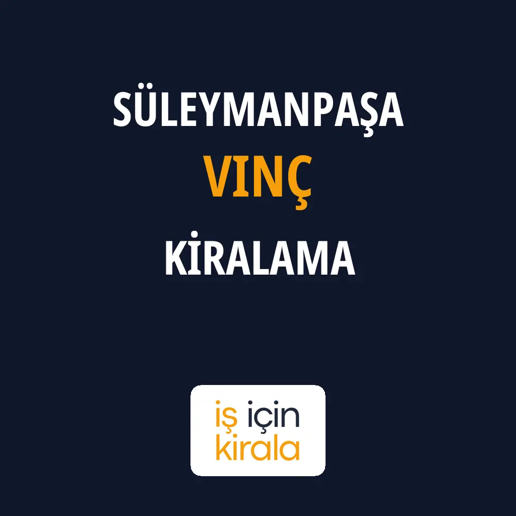 Süleymanpaşa Vinç Kiralama Firmaları