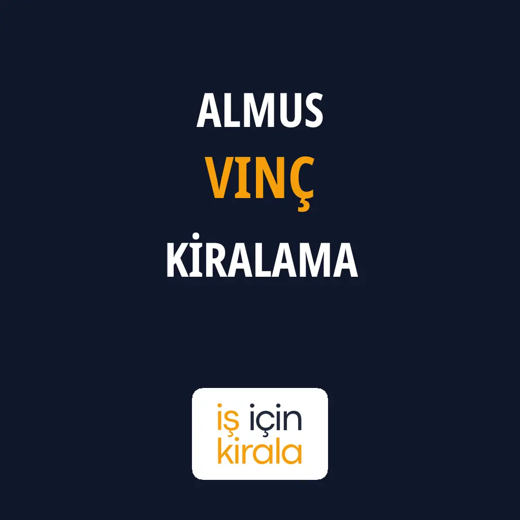 Almus Vinç Kiralama Firmaları