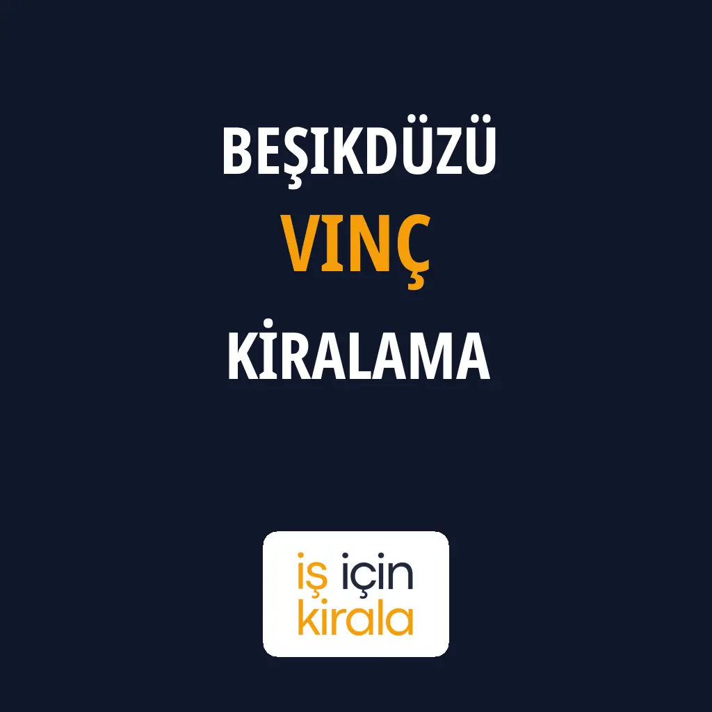 Beşikdüzü Vinç Kiralama Firmaları
