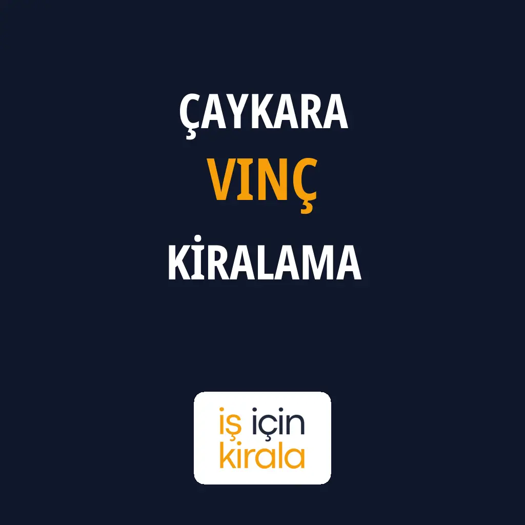 Çaykara Vinç Kiralama Firmaları