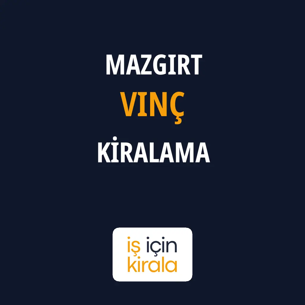 Mazgirt Vinç Kiralama Firmaları