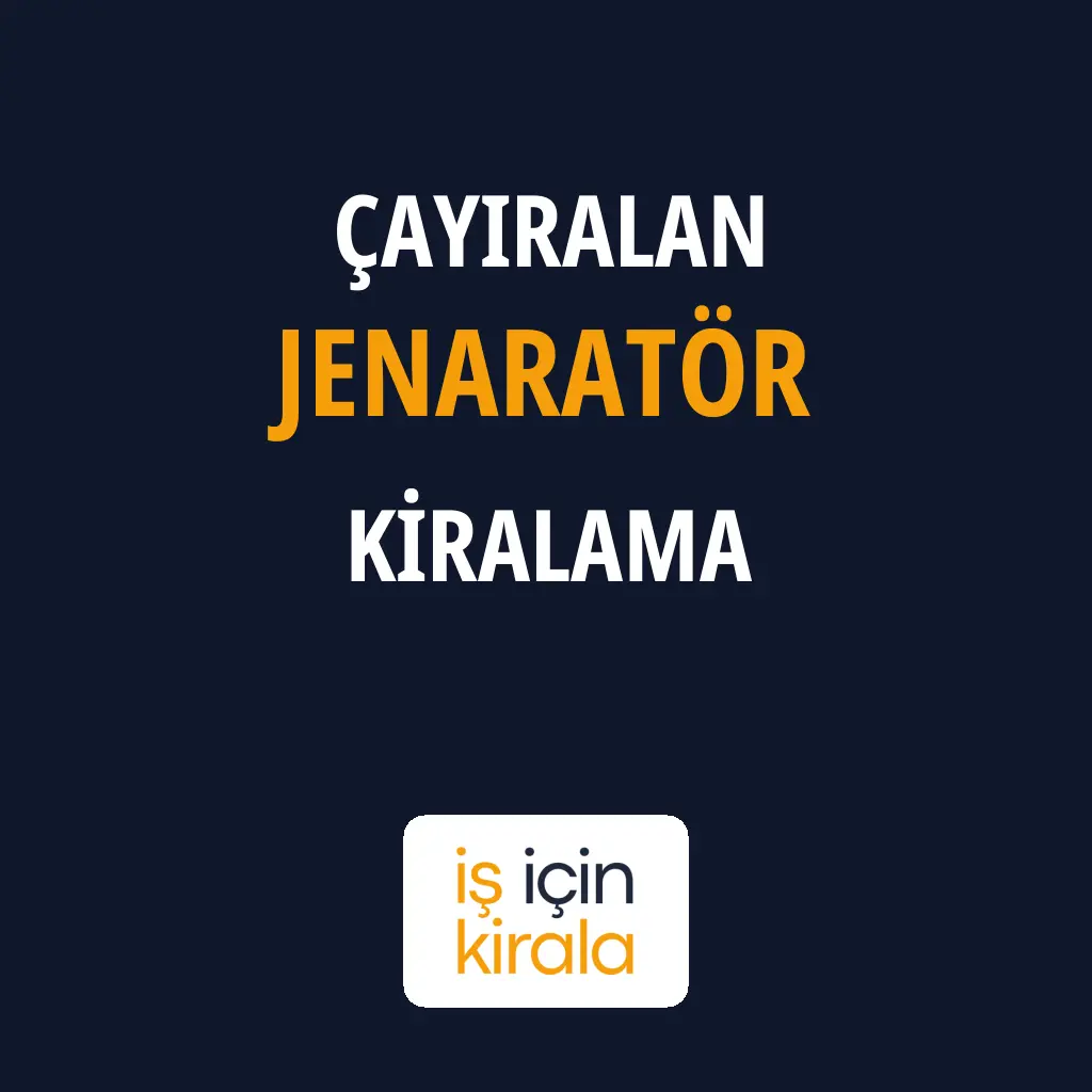 Çayıralan Jenaratör Kiralama Firmaları