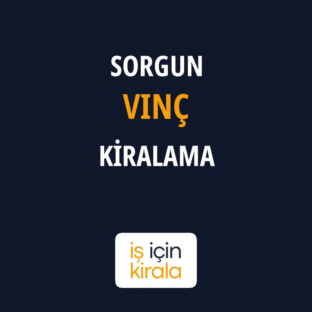 Sorgun Vinç Kiralama Firmaları